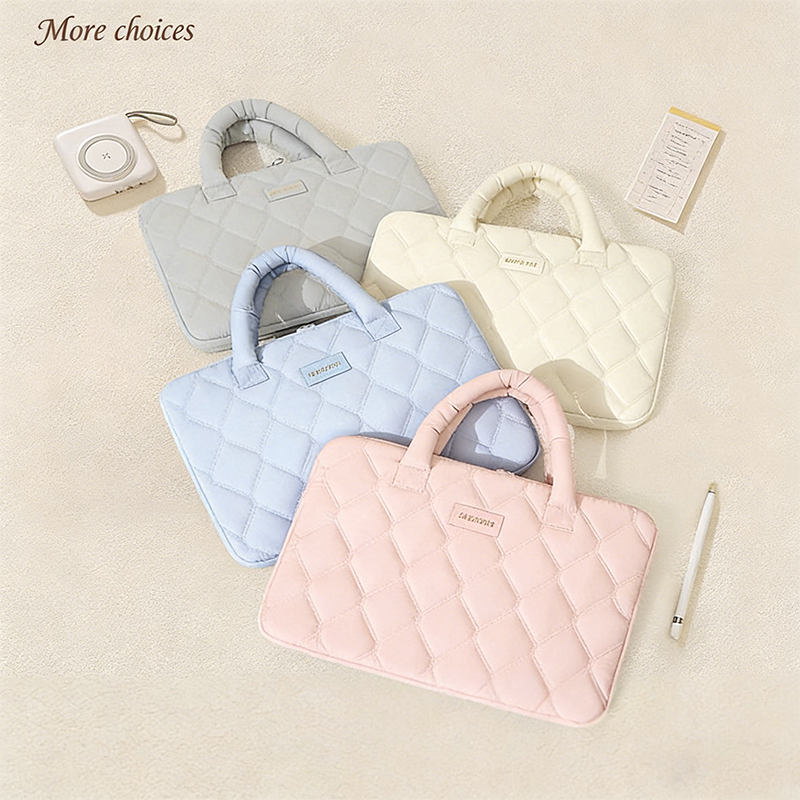 Laptop Accessories Organizer Bag - The Soft and Stylish Quilted Laptop