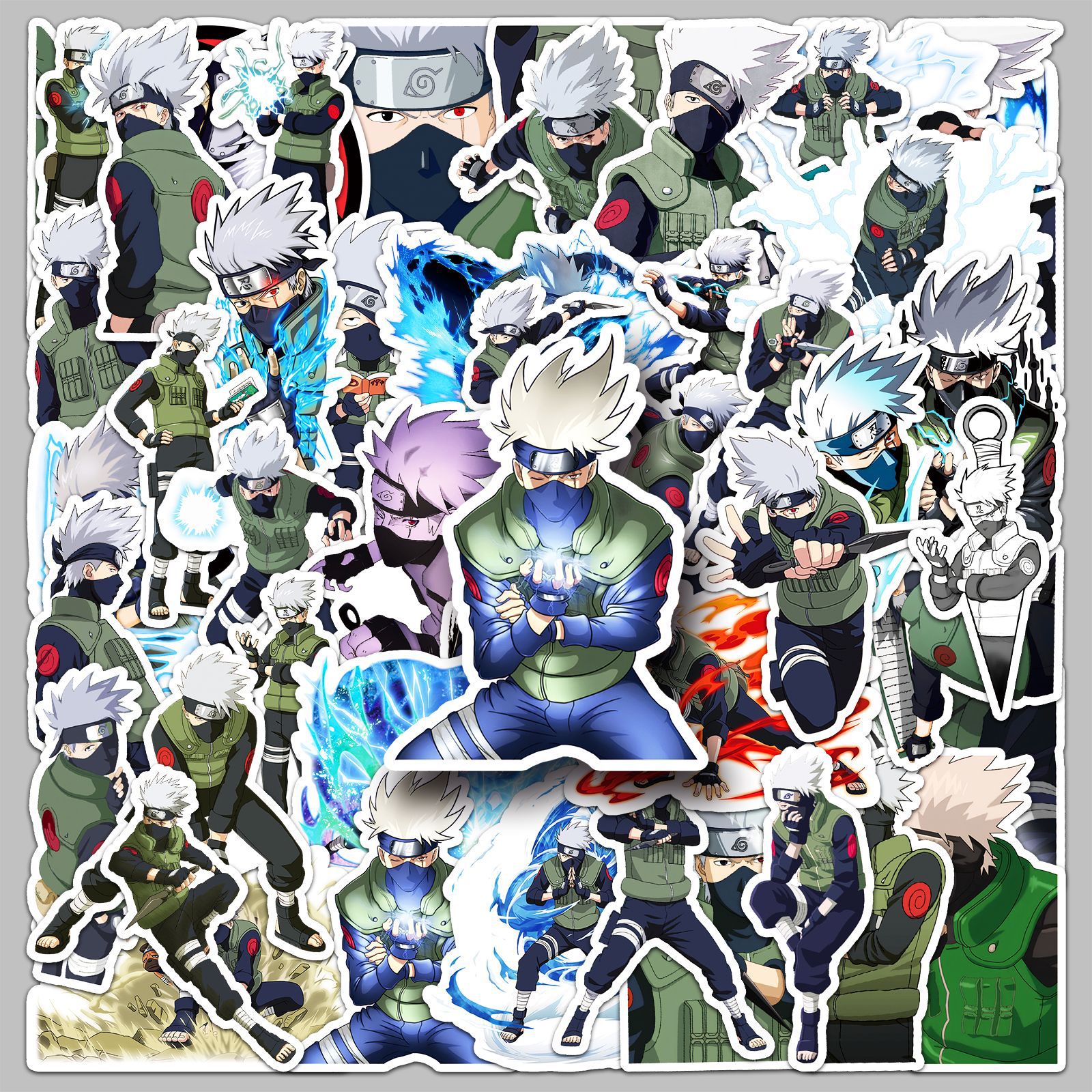 Laptop Accessories Aesthetic - 50pcs Anime Naruto Hatake Kakashi‌ Graffiti