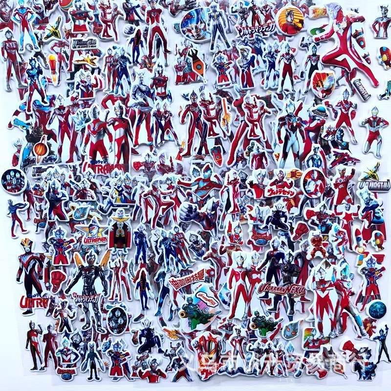 Laptop Accessories All - 10pcs Cartoon Ultraman 3D Bubble Stickers