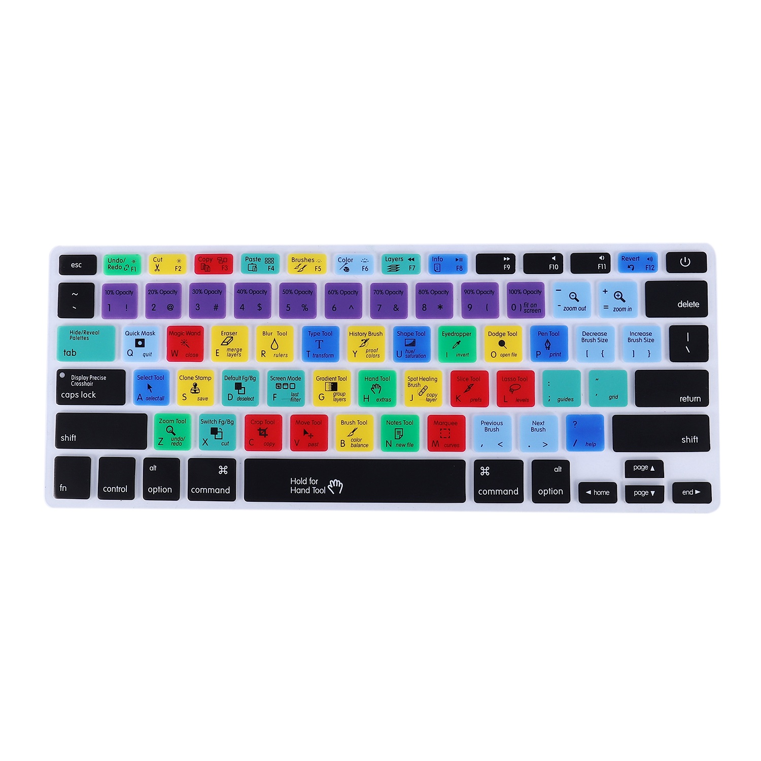 Keyboard Cover Silicone - For Adobe Photoshop Keyboard Shortcut Design