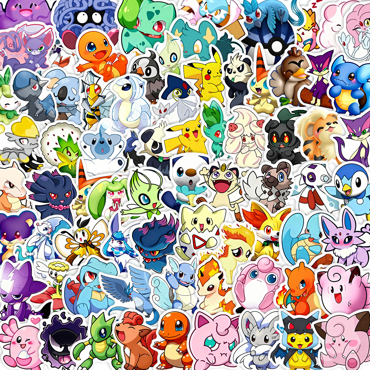 100/200pcs Pokemon Anime Stick - مراجعة Laptop Accessories All وسعره