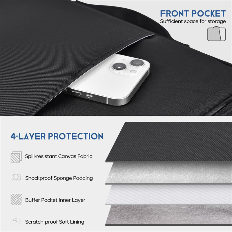 Waterproof Shockproof Laptop H - مراجعة Laptop Accessories Organizer Bag وسعره