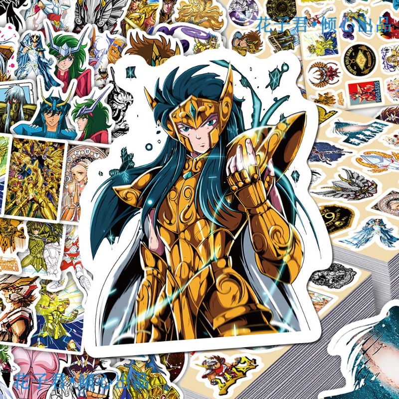 101Pcs Saint Seiya Anime Stick - مراجعة Laptop Accessories Aesthetic وسعره