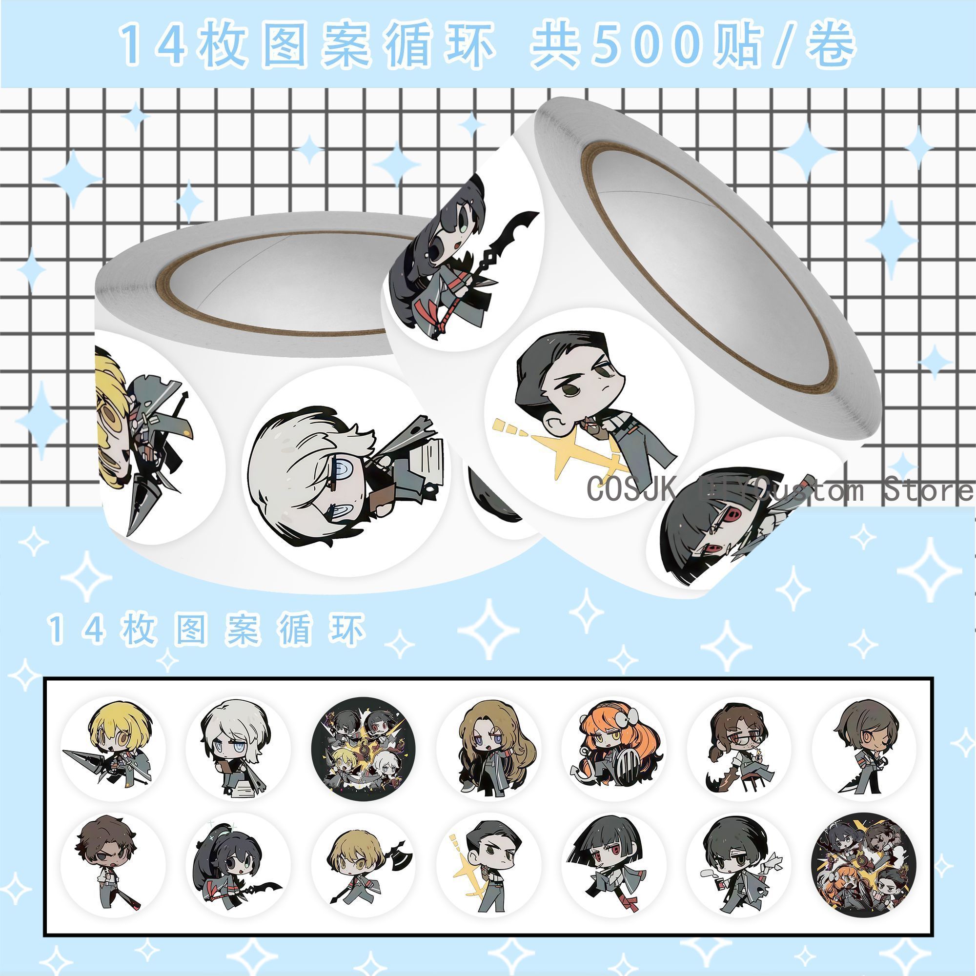 500Pc/Roll Anime Limbus Compan - مراجعة Laptop Original Accessories وسعره