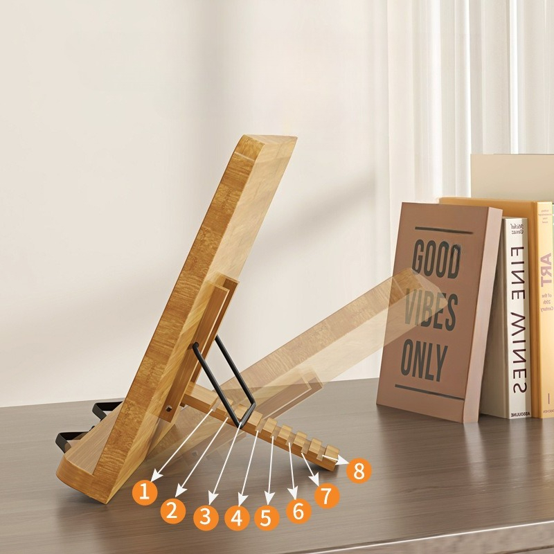 Wooden Reading Book Stand, Mul - مراجعة Laptop Extra Accessories وسعره