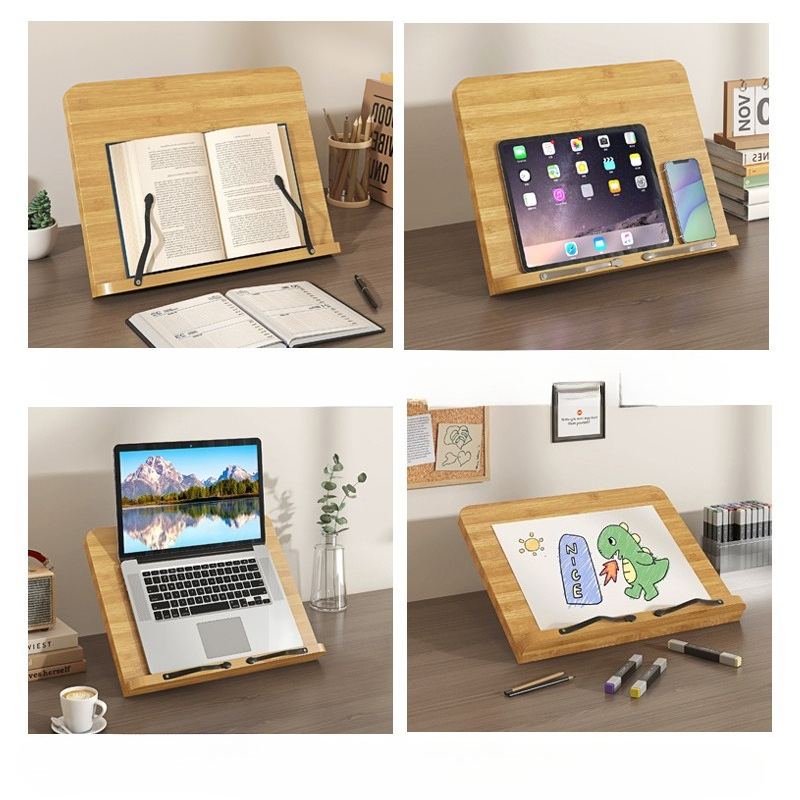 Wooden Reading Book Stand, Mul - مراجعة Laptop Extra Accessories وسعره