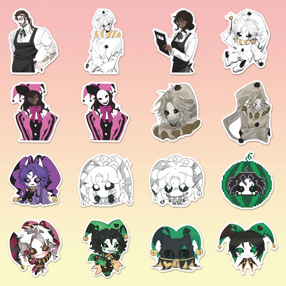 73PCS The Freak Circus Pierrot - مراجعة Laptop Accessories Aesthetic وسعره