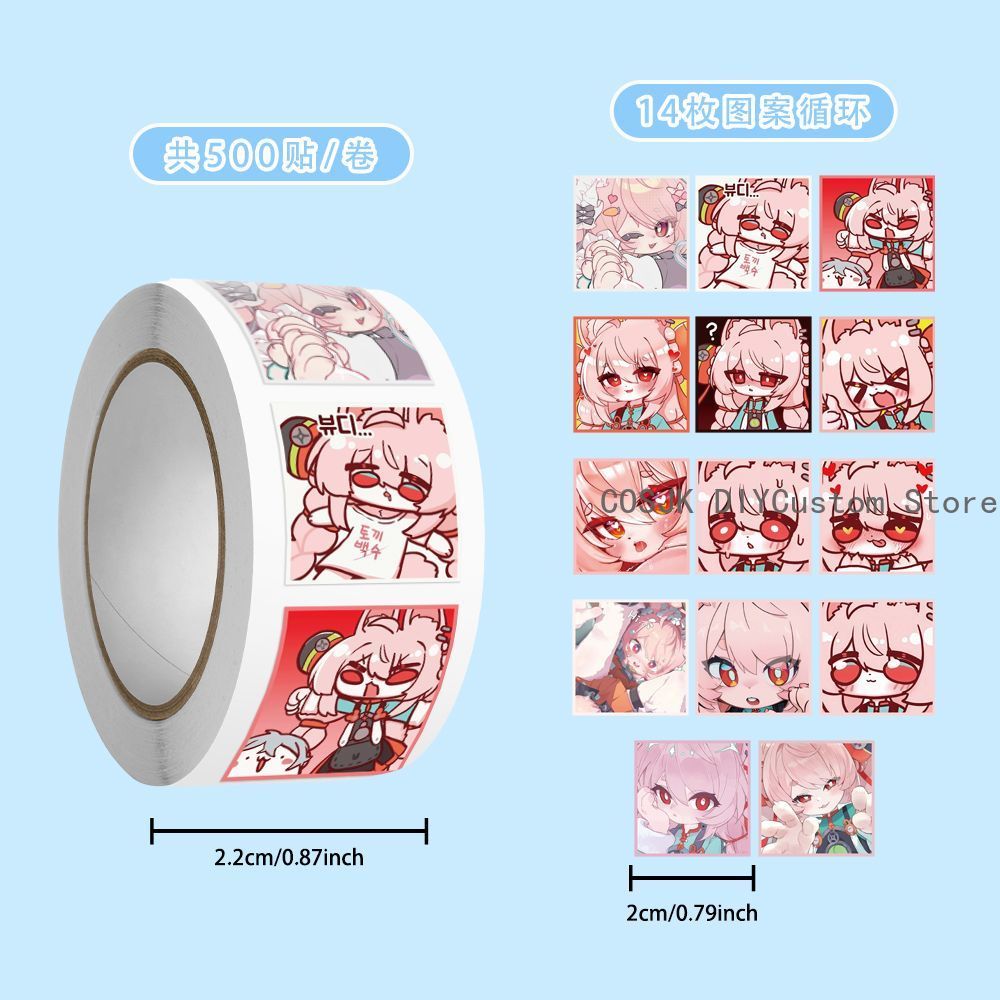 500Pc/Roll Anime Zenless Zone  - مراجعة Laptop Original Accessories وسعره