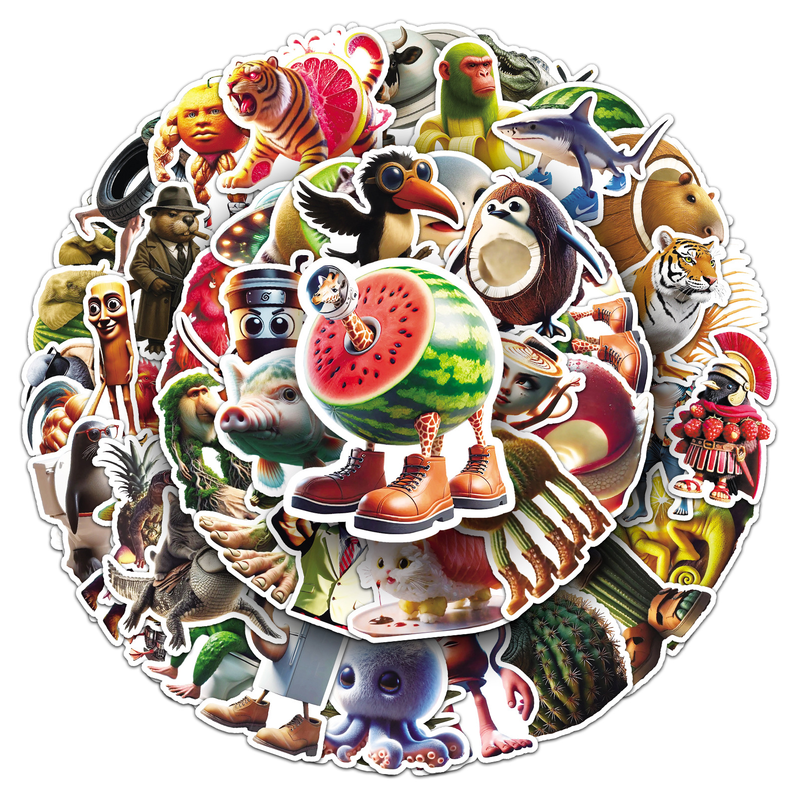 50PCS Italian Brainrot Sticker - مراجعة Laptop Accessories Aesthetic وسعره