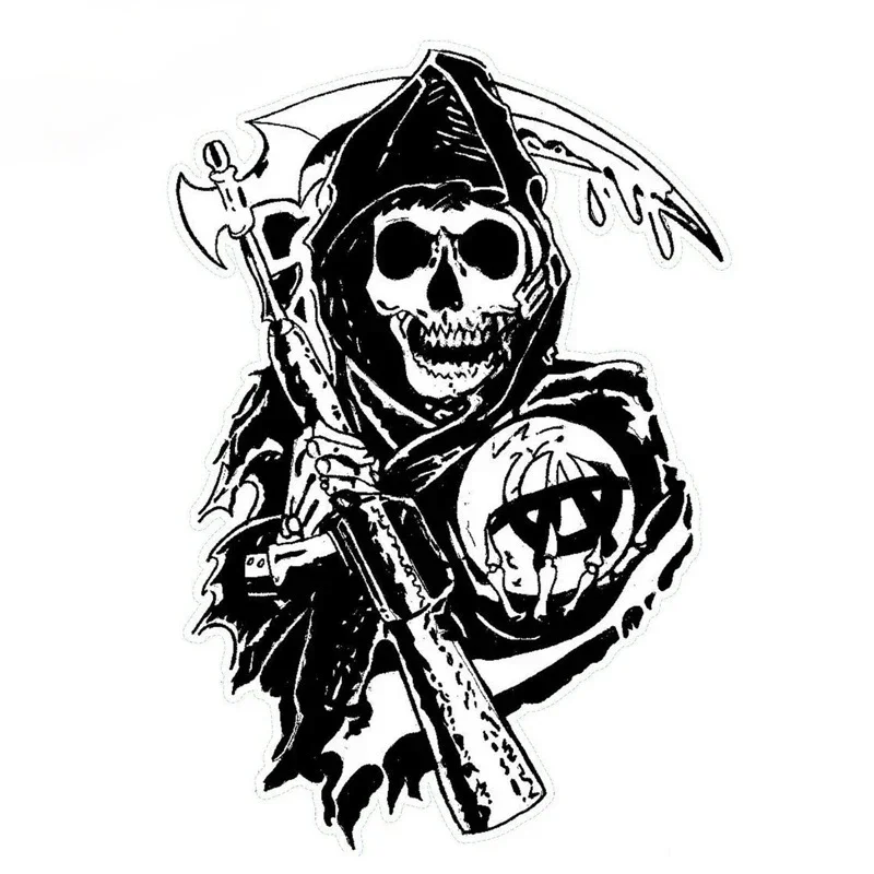 Car Sticker Sons of Anarchy An - مراجعة Laptop Accessories Aesthetic وسعره