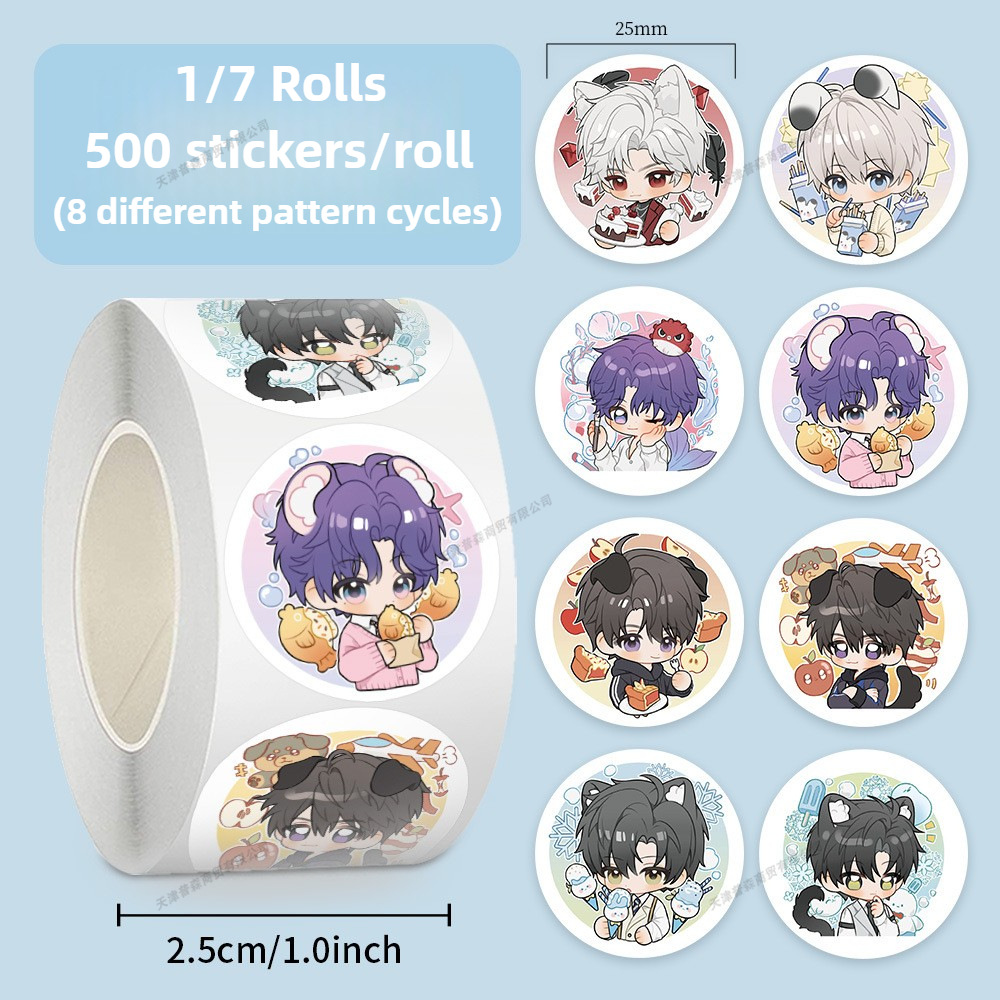 500Pcs Roll Kawaii Cartoon Sti - مراجعة Laptop Accessories Aesthetic وسعره