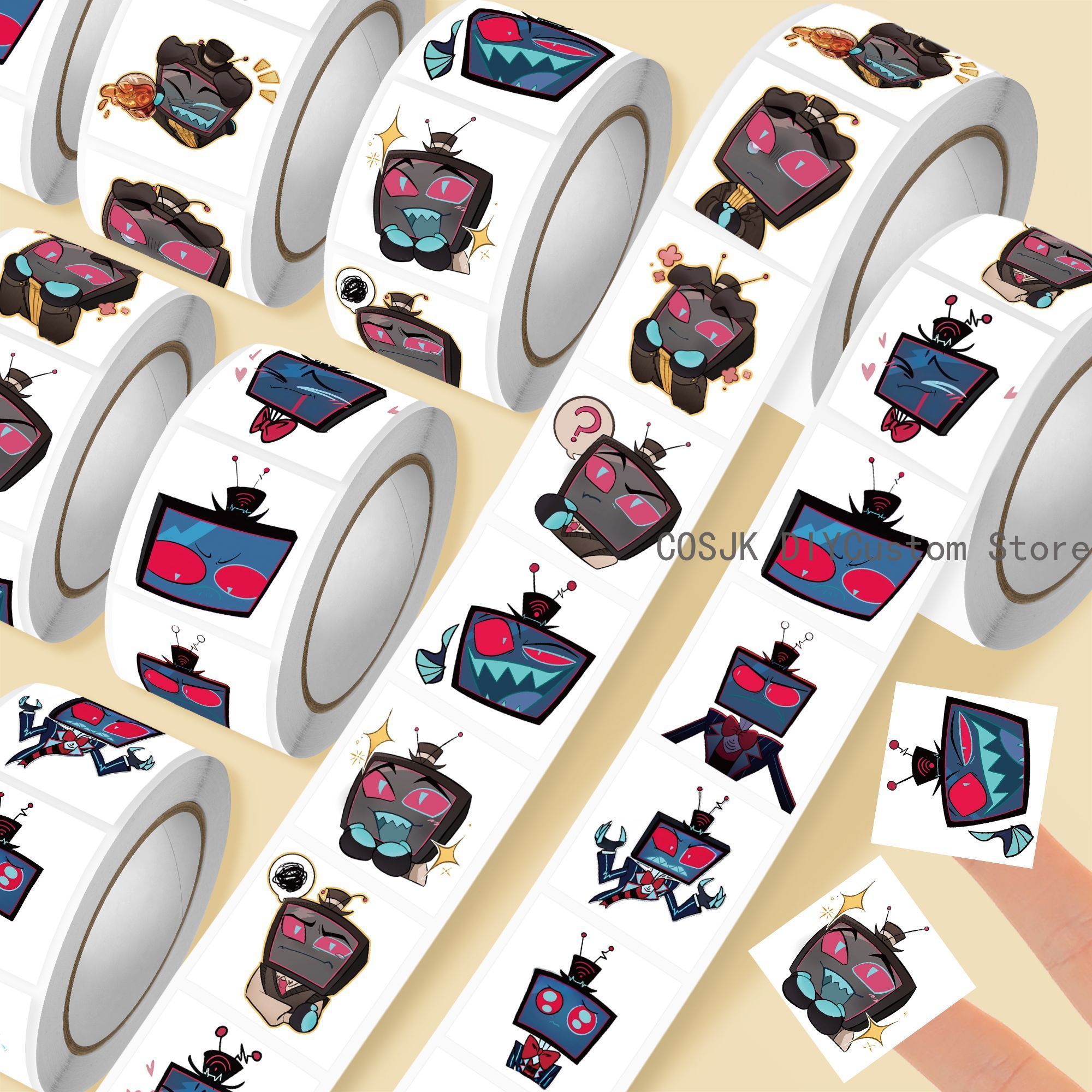 500Pc/Roll Anime Vox Q Version - مراجعة Laptop Original Accessories وسعره