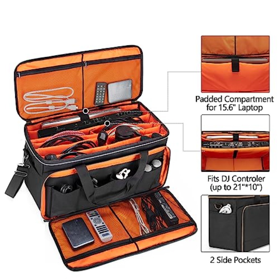 Large Travel DJ Cable File Bag - مراجعة Laptop Accessories Bag وسعره