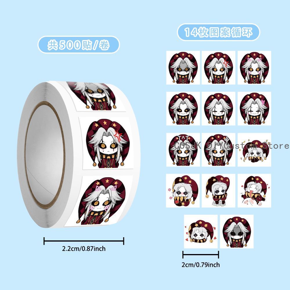 500Pc/Roll Anime Pierrot The F - مراجعة Laptop Original Accessories وسعره