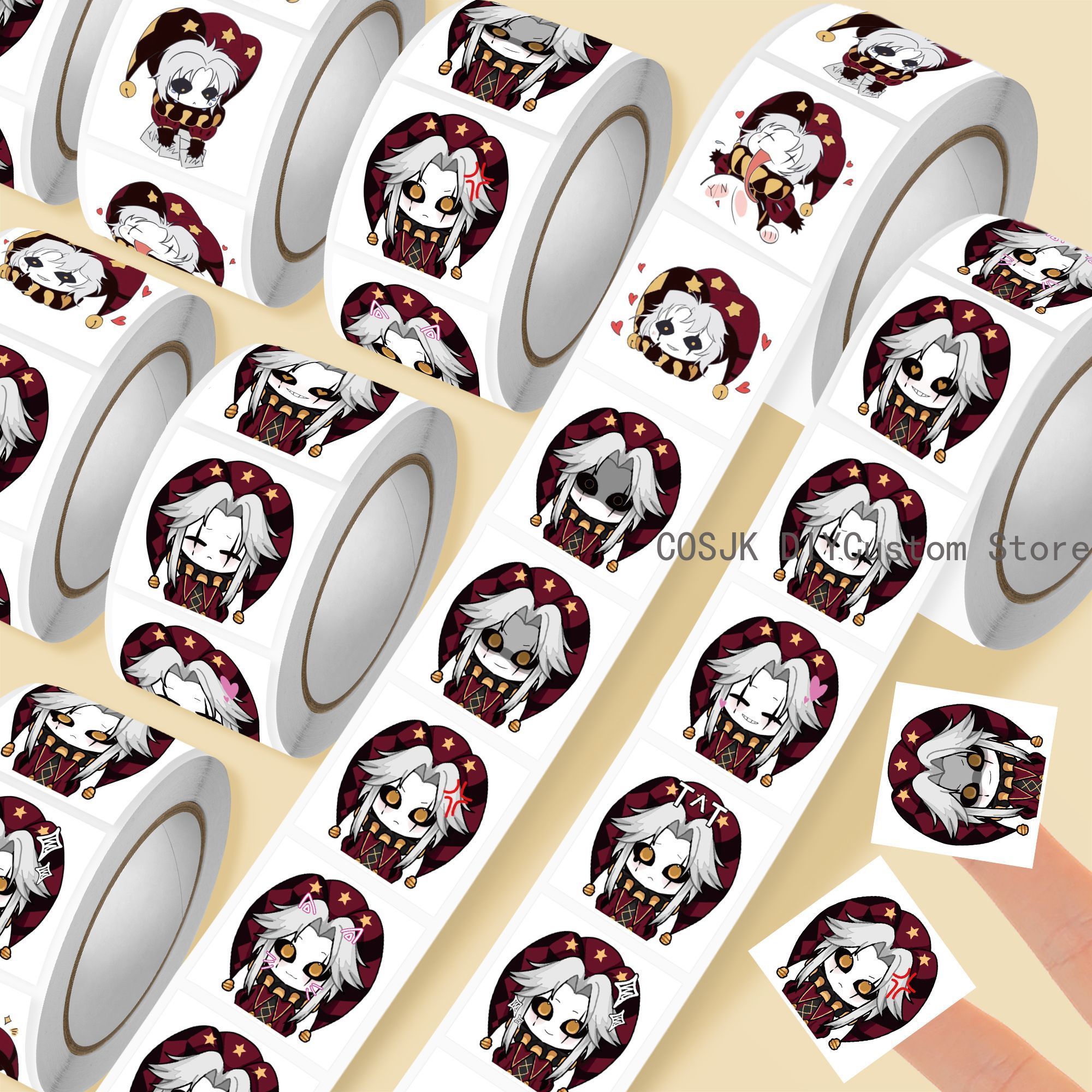 500Pc/Roll Anime Pierrot The F - مراجعة Laptop Original Accessories وسعره