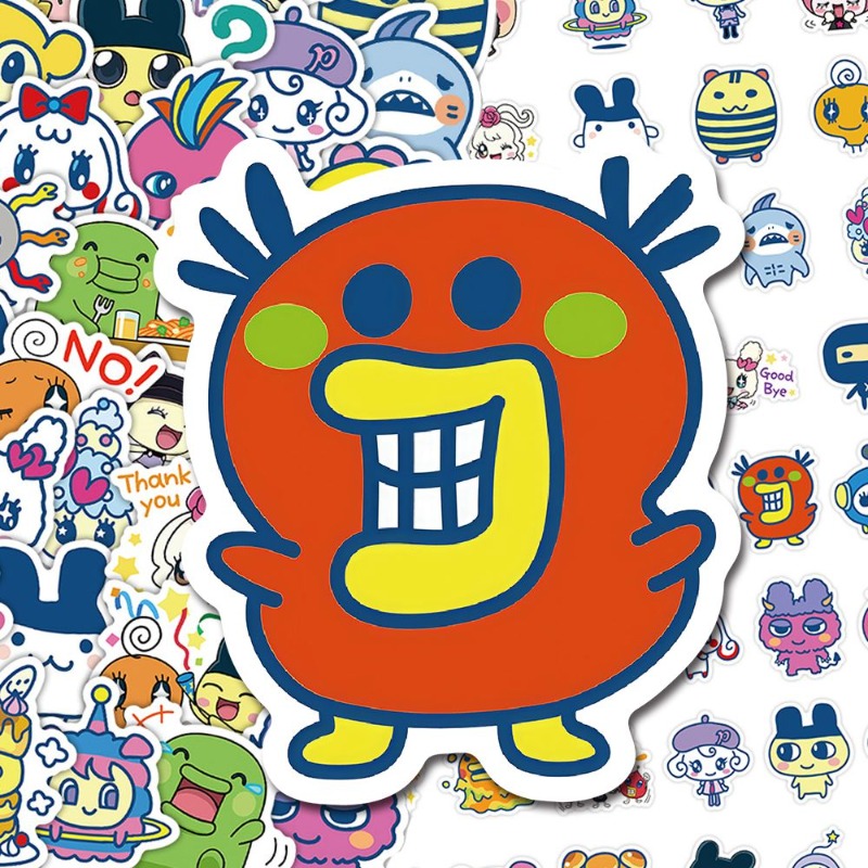 Japanese Tamagotchi Stickers E - مراجعة Laptop Accessories Aesthetic وسعره