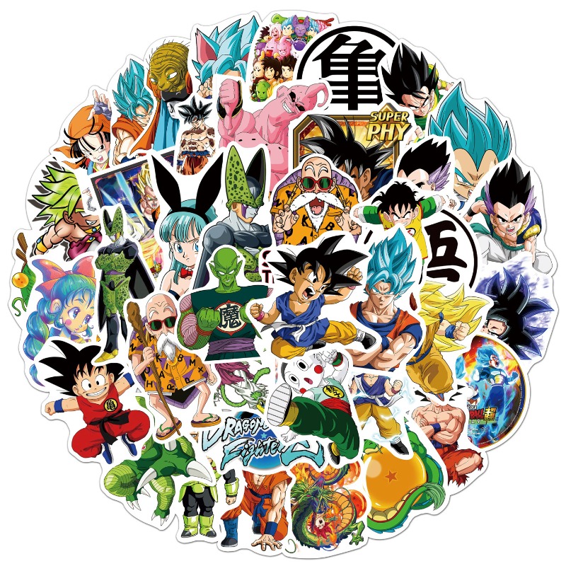 50pcs New Anime Dragon Ball St - مراجعة Laptop Original Accessories وسعره