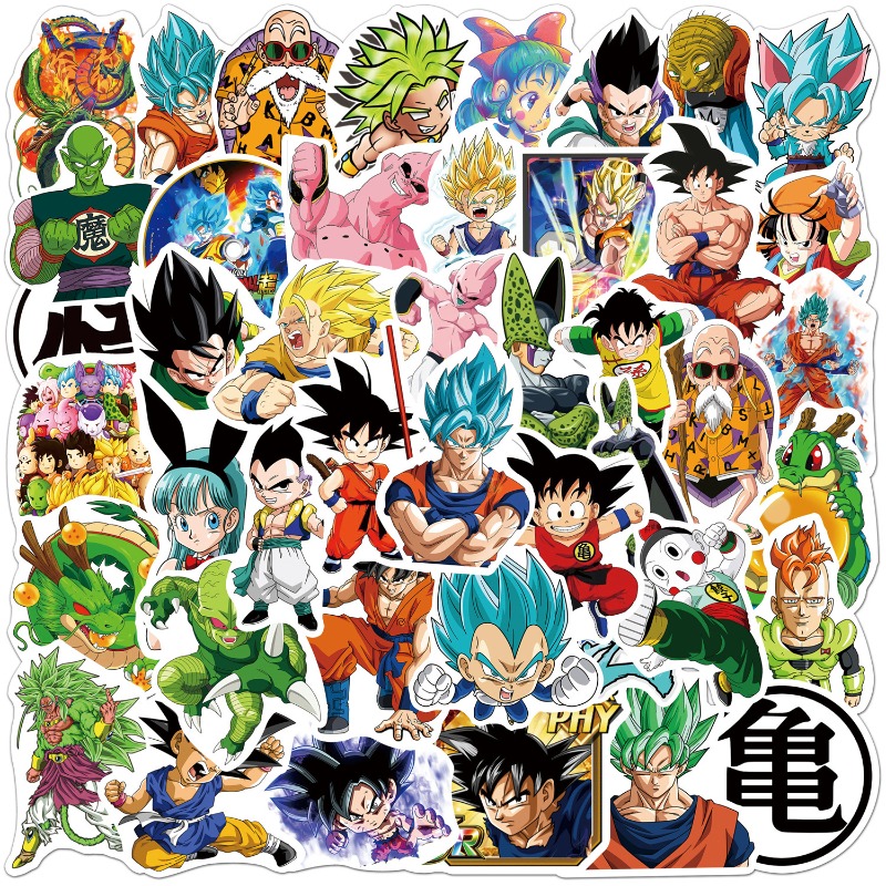 50pcs New Anime Dragon Ball St - مراجعة Laptop Original Accessories وسعره