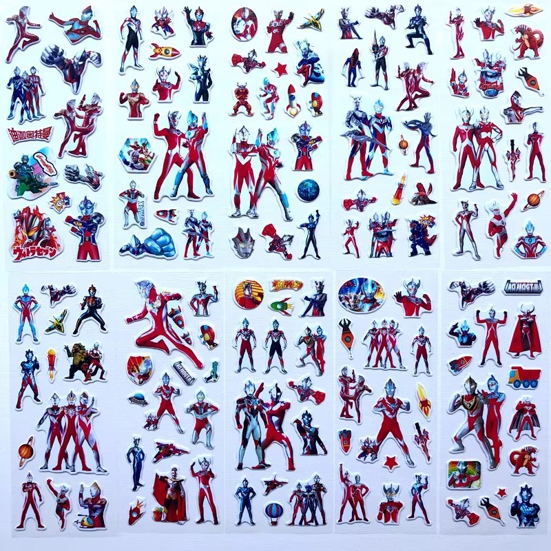 10pcs Cartoon Ultraman 3D Bubb - مراجعة Laptop Accessories All وسعره