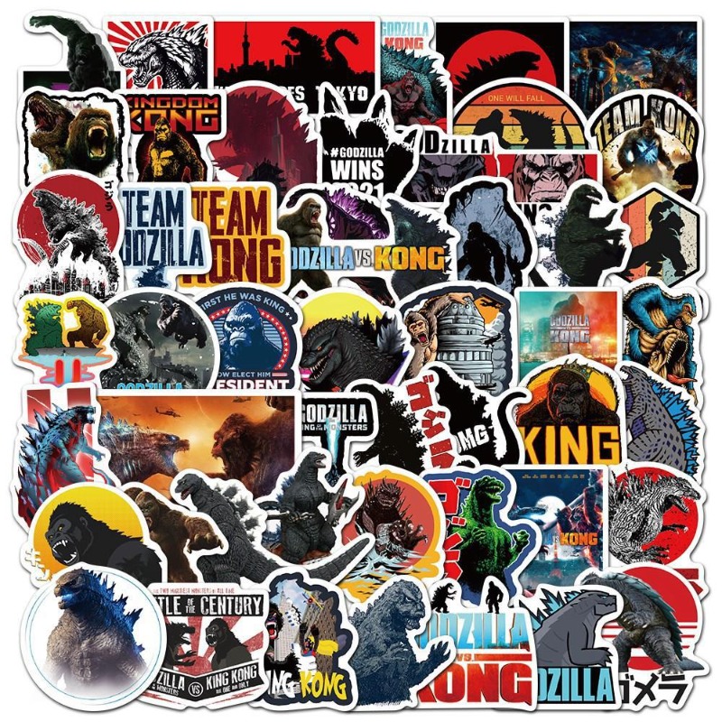 50pcs/set Movies Godzilla Vs.  - مراجعة Laptop Accessories Aesthetic وسعره