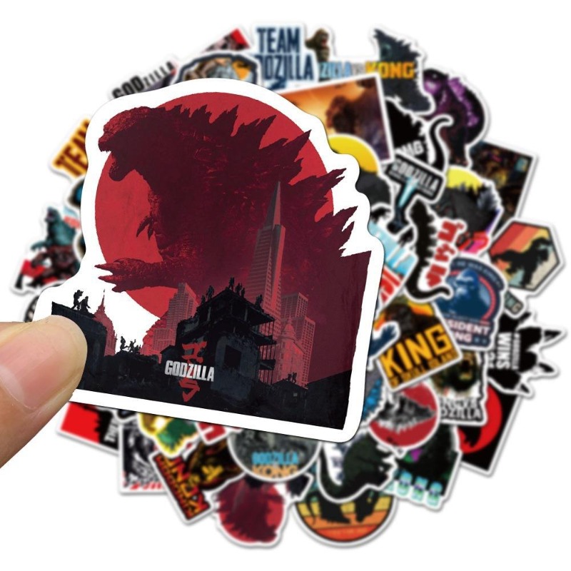50pcs/set Movies Godzilla Vs.  - مراجعة Laptop Accessories Aesthetic وسعره